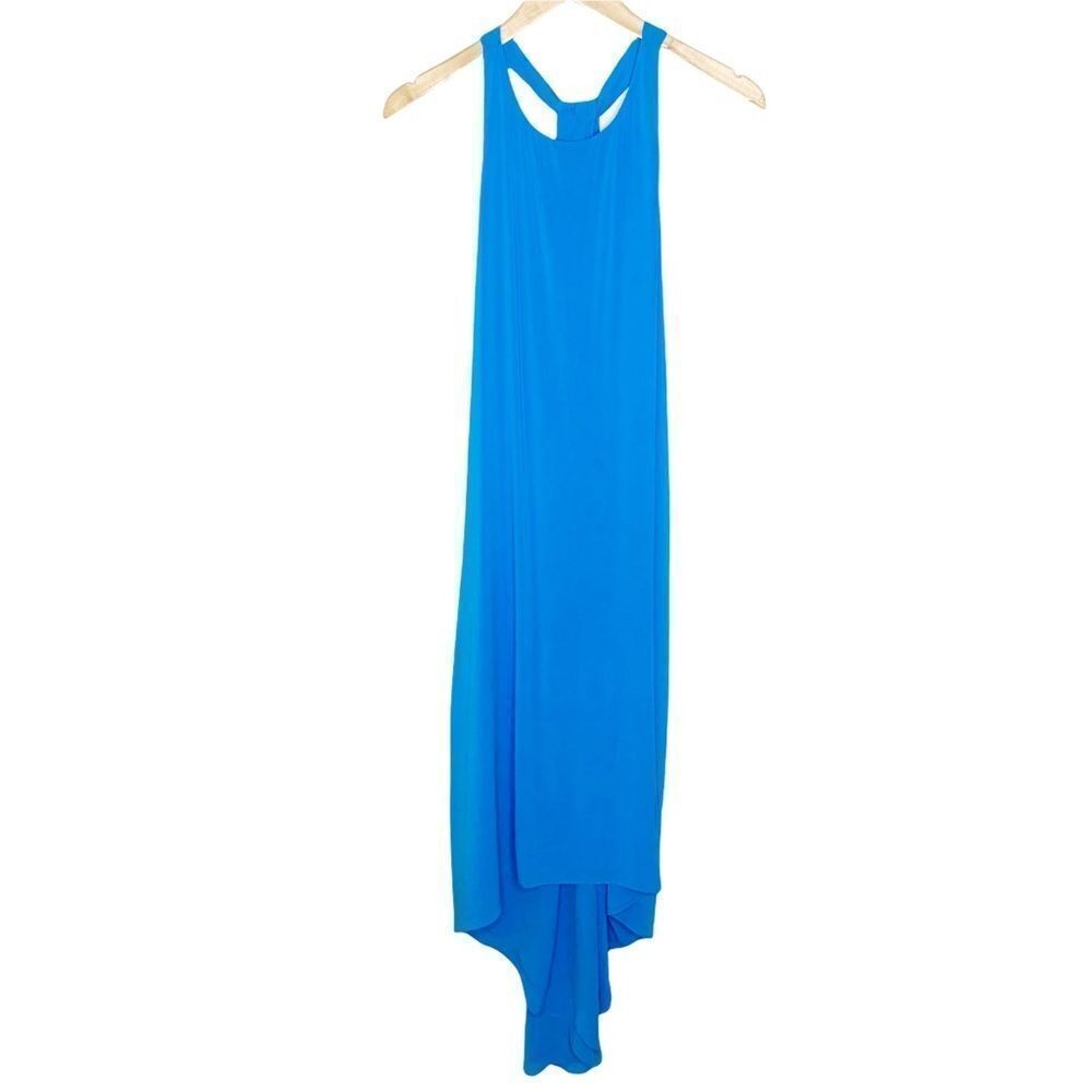 ALICE & OLIVIA | Silk Blend High Lo Silk Maxi Dress